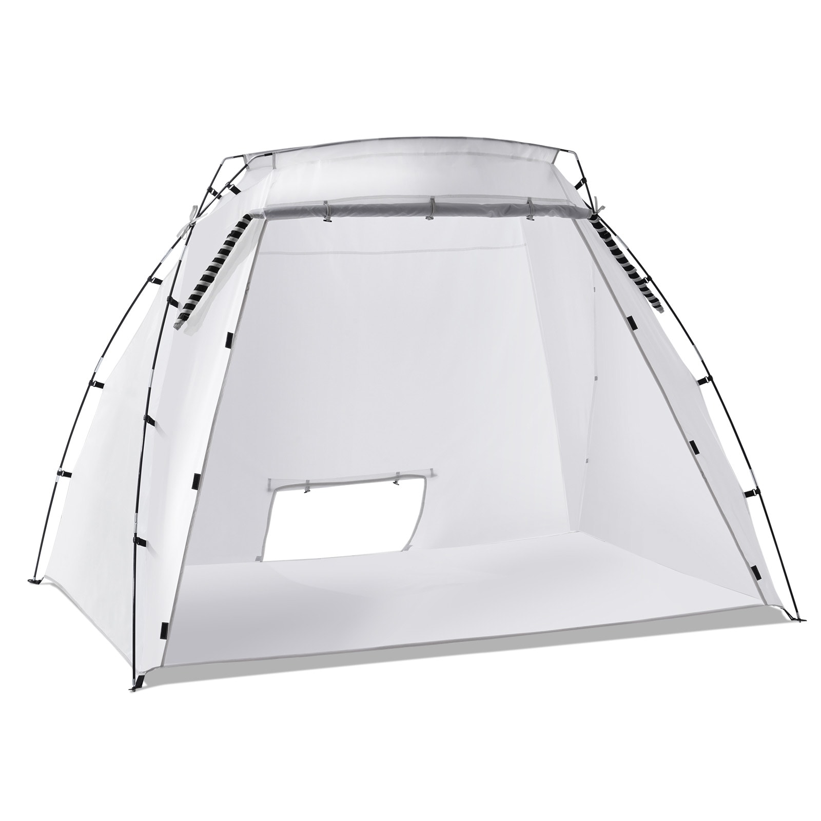 Portable Spray Paint Tent Shelter With Built-in Floor And Mesh_voghion.com